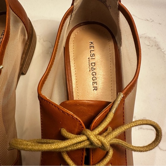 Kelsi Dagger Brown Leather Oxfords - Picture 9 of 9